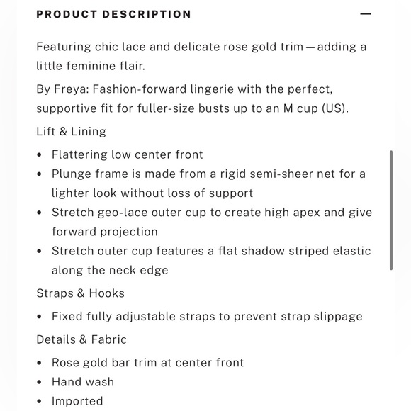 Freya Bra size 32DD NWT Rose Color - Picture 13 of 14